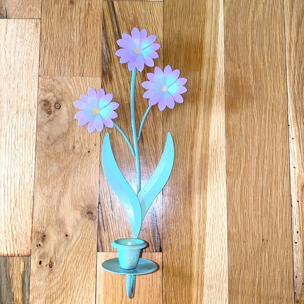Flower Wall Candle Sconce